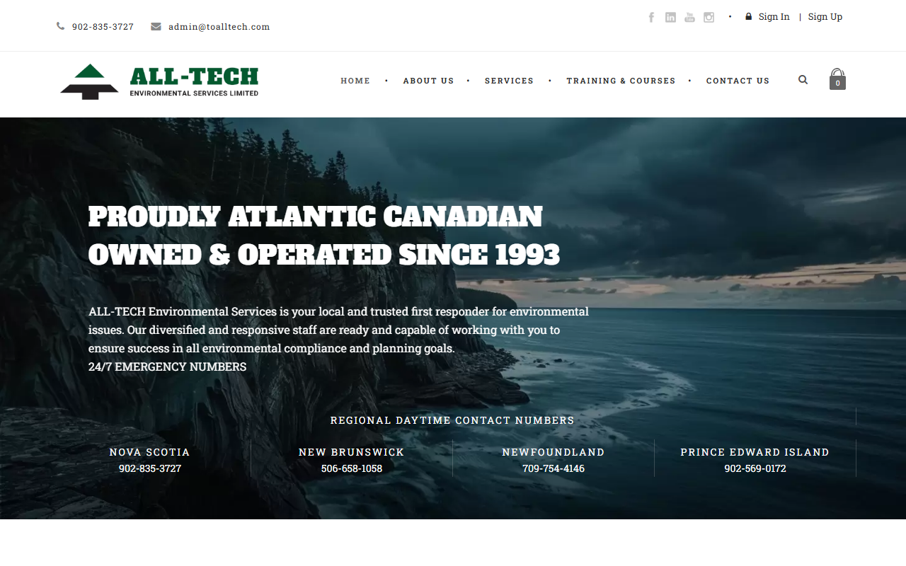 ALL-TECH Environmental Services Limited website