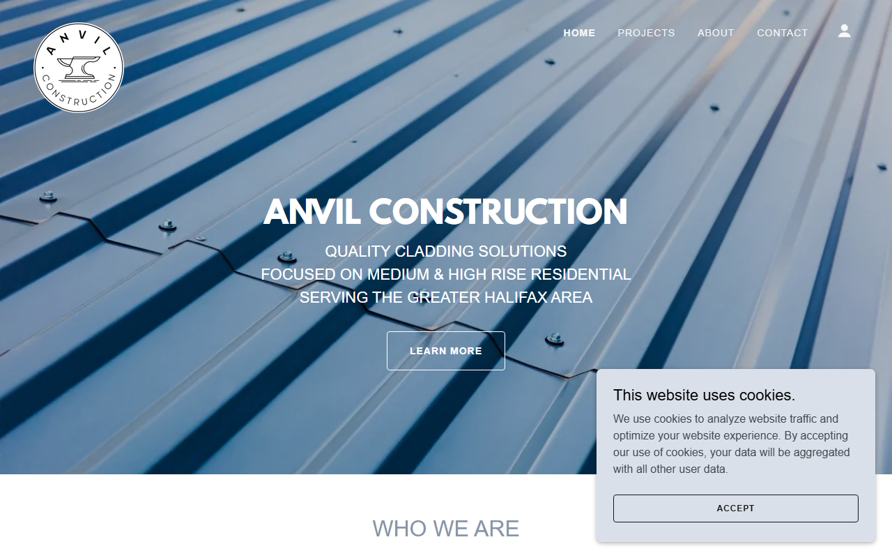 Anvil Construction Ltd. website