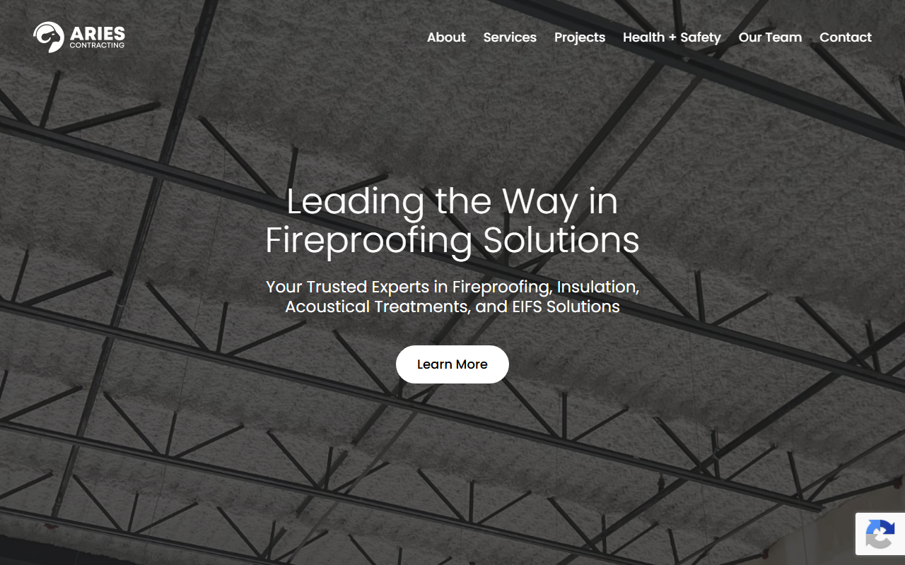 Aries Contracting (Ottawa) Inc. website