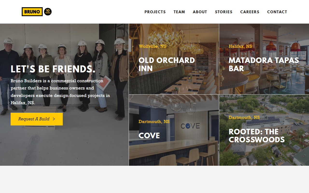 Bruno Builders Inc. website