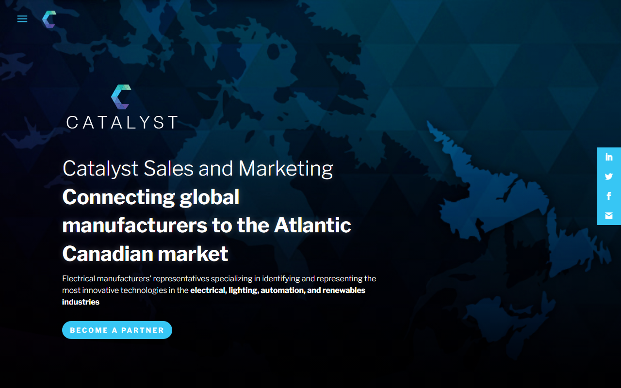 Catalyst Sales and Marketing website