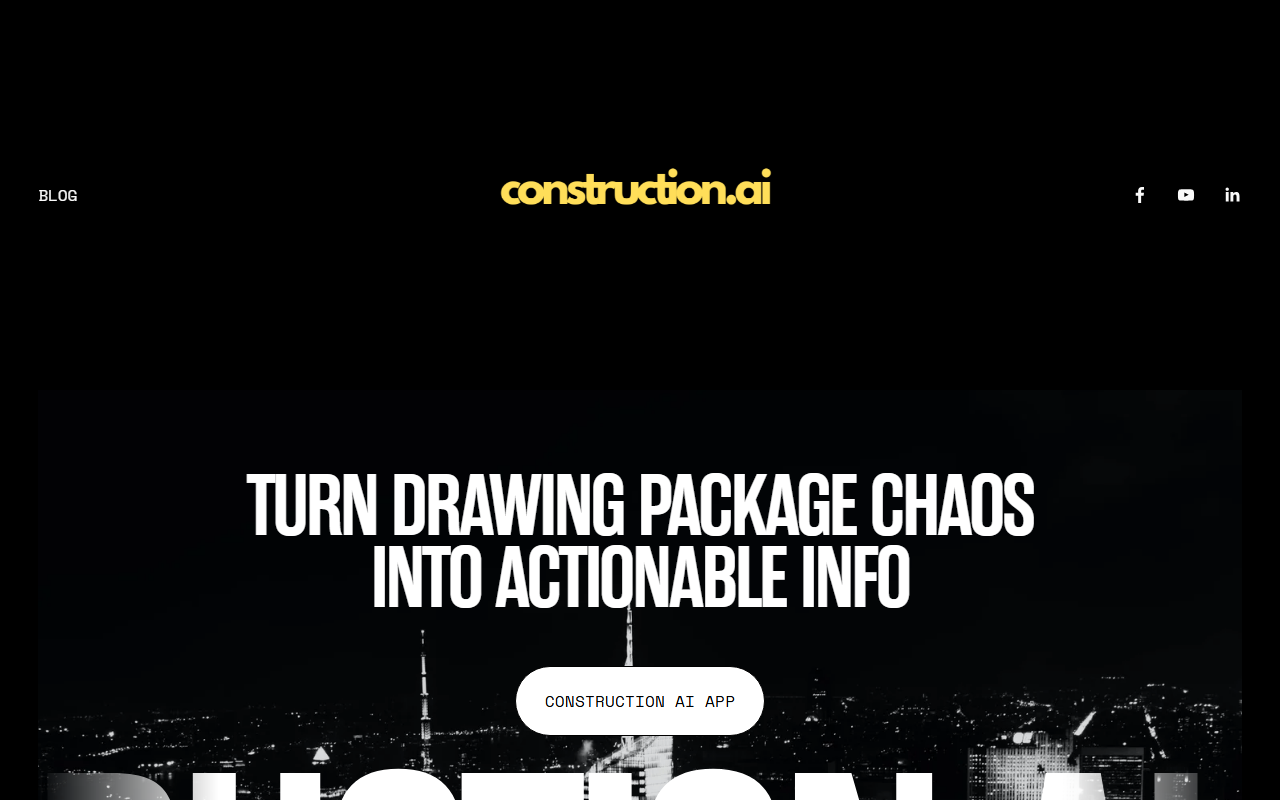 Construction AI website