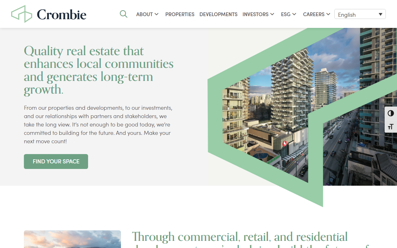 Crombie Real Estate Investment Trust website