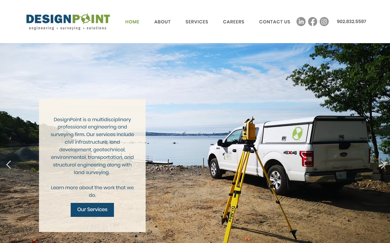DesignPoint Engineering & Surveying Ltd. website