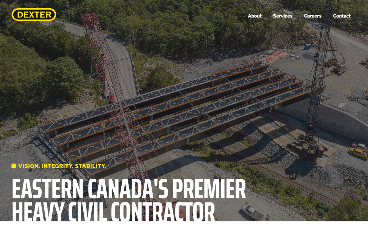 Dexter Construction Company Limited website