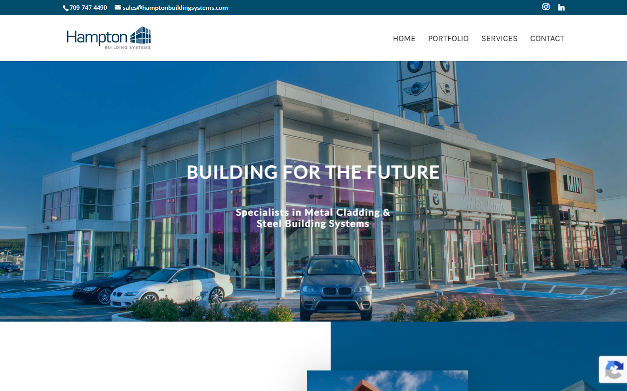 Hampton Building Systems Inc. website