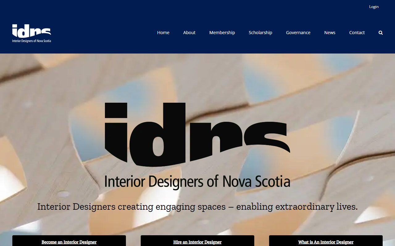 Association of Interior Designers of Nova Scotia (IDNS) website