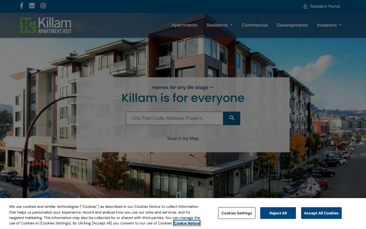 Killam Apartment REIT website