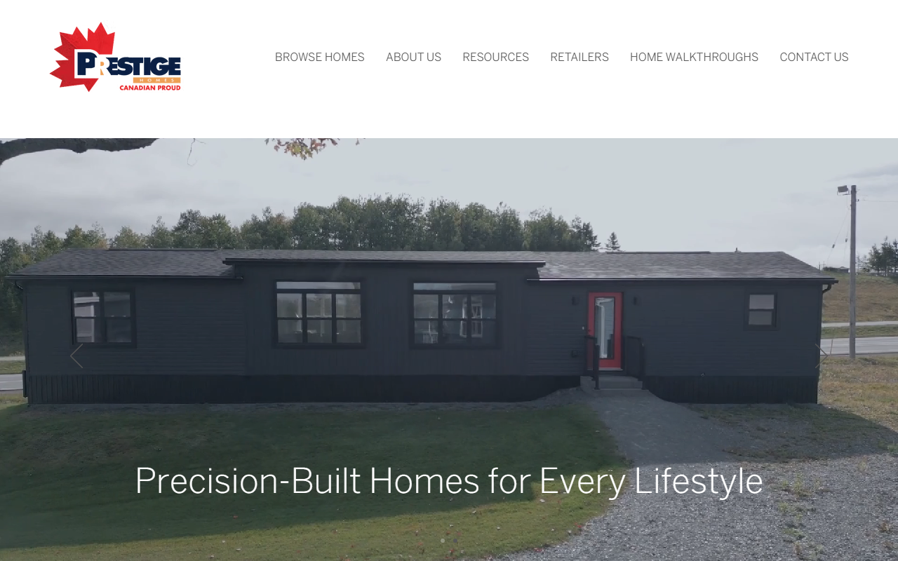 Prestige Homes (M.M.H. Prestige Homes Inc., a division of The Shaw Group Limited) website