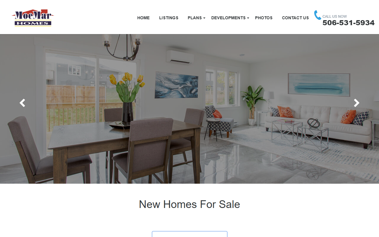 MoeMar Homes website
