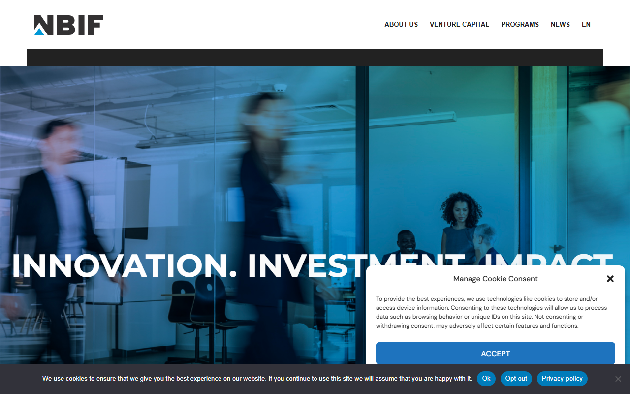 New Brunswick Innovation Foundation website