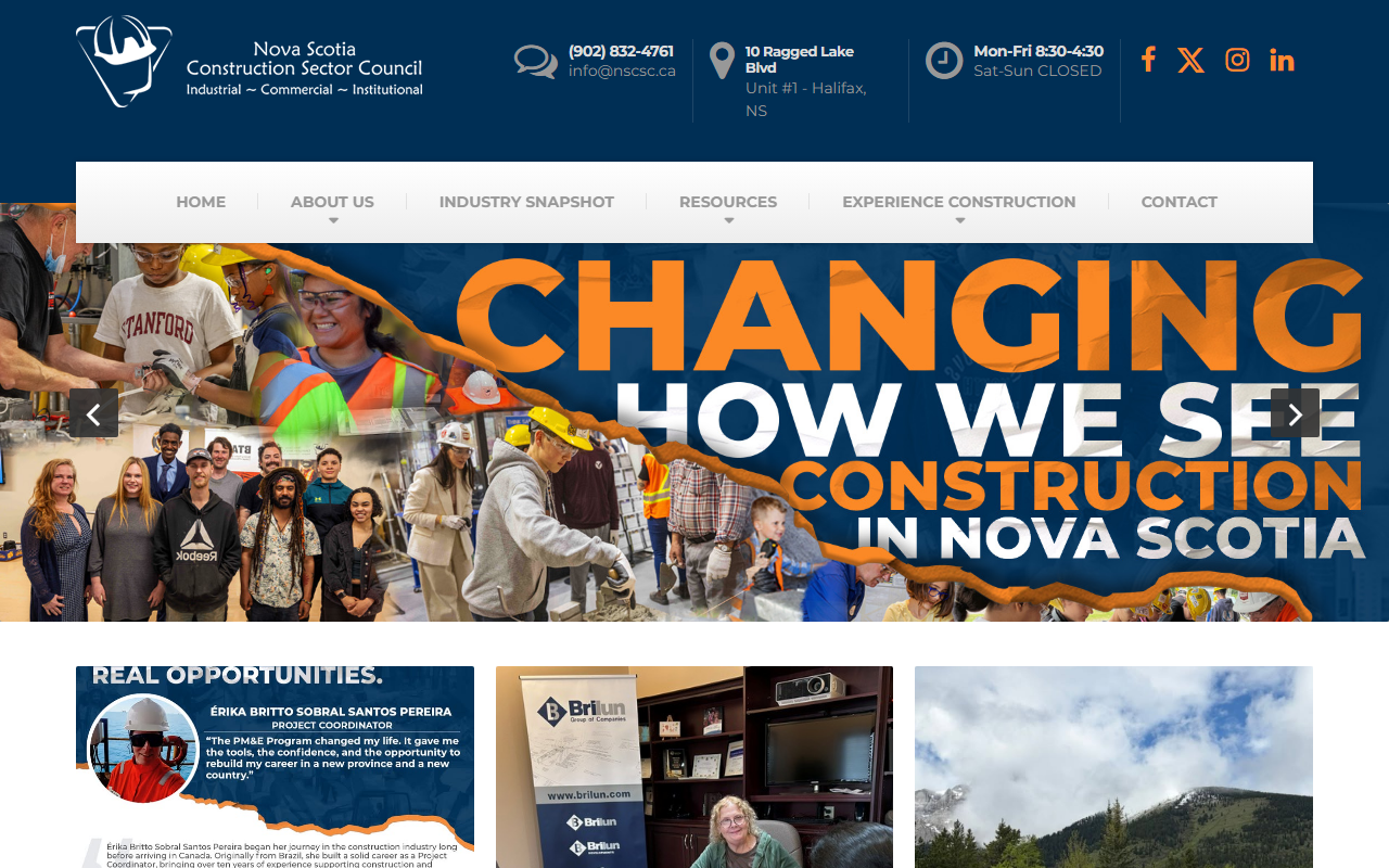 Nova Scotia Construction Sector Council (NSCSC) website