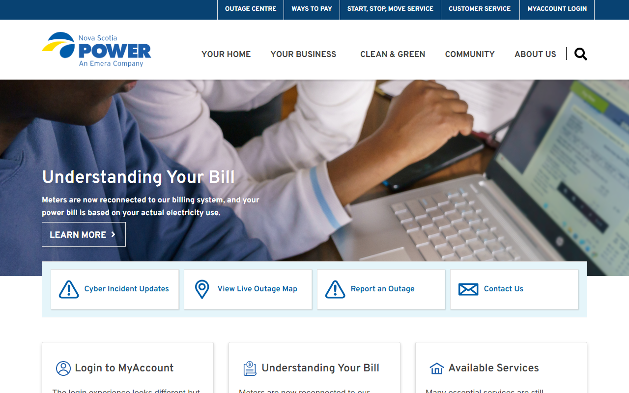 Nova Scotia Power Inc. website