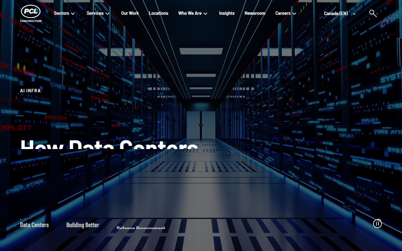 PCL Construction website