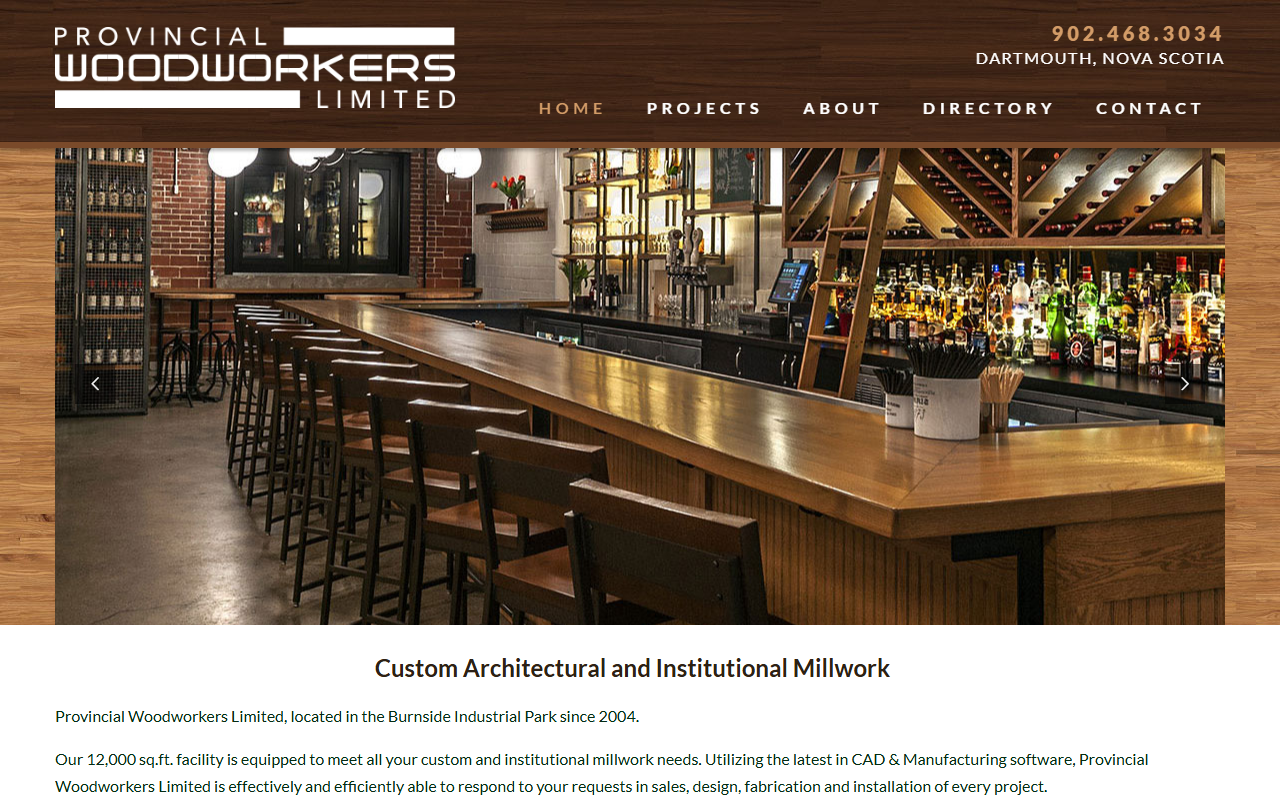 Provincial Woodworkers Limited website