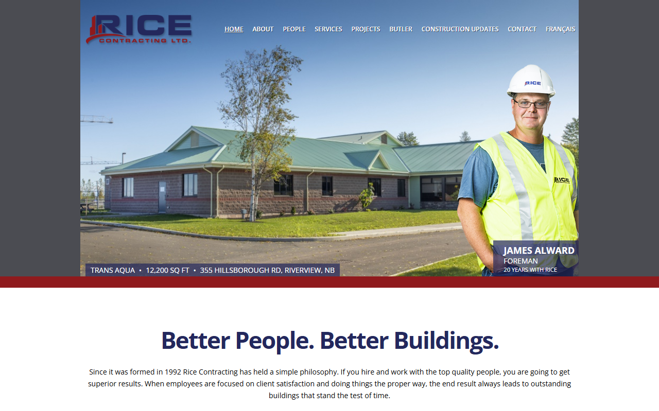 Rice Contracting Ltd. website