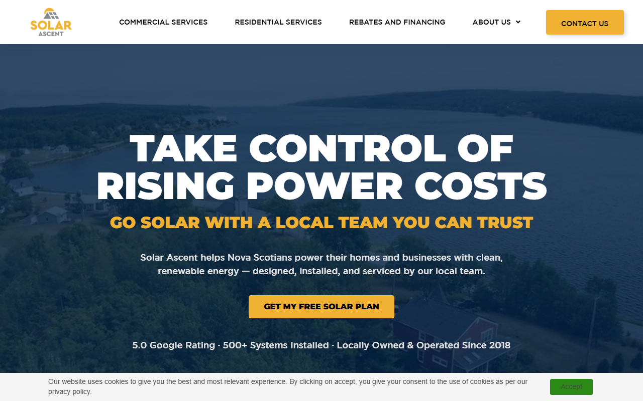 Solar Ascent website