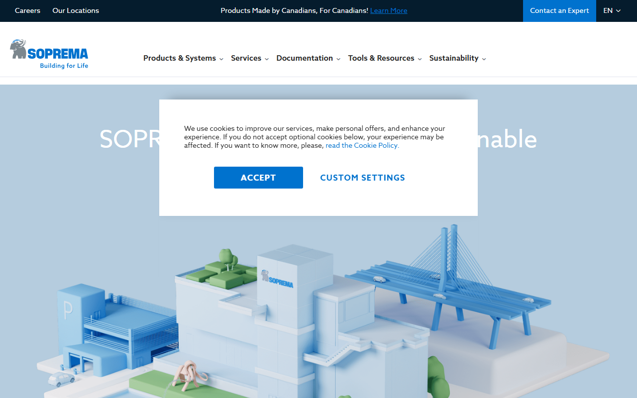 SOPREMA Canada Inc. website