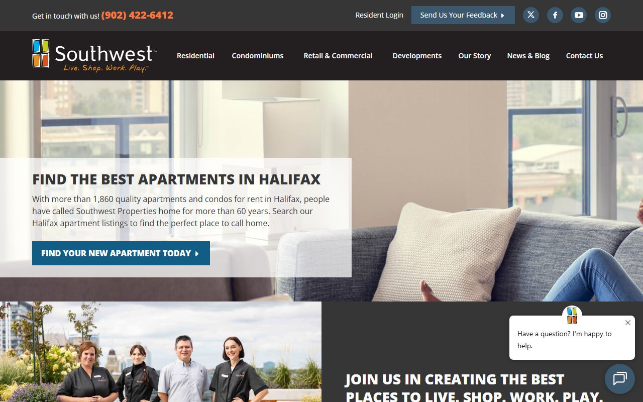 Southwest Properties website