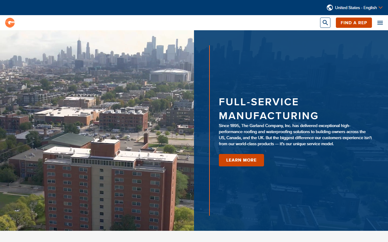 The Garland Company, Inc. website